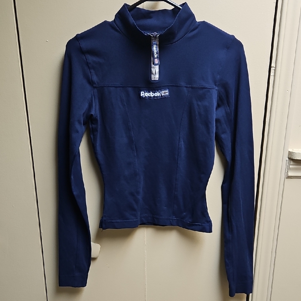 42. Reebok Navy Long-Sleeve Running Top